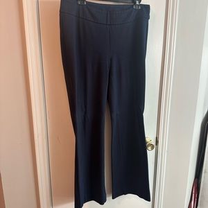CAbi Navy Boot Cut Flare Pants with Relaxed Fit